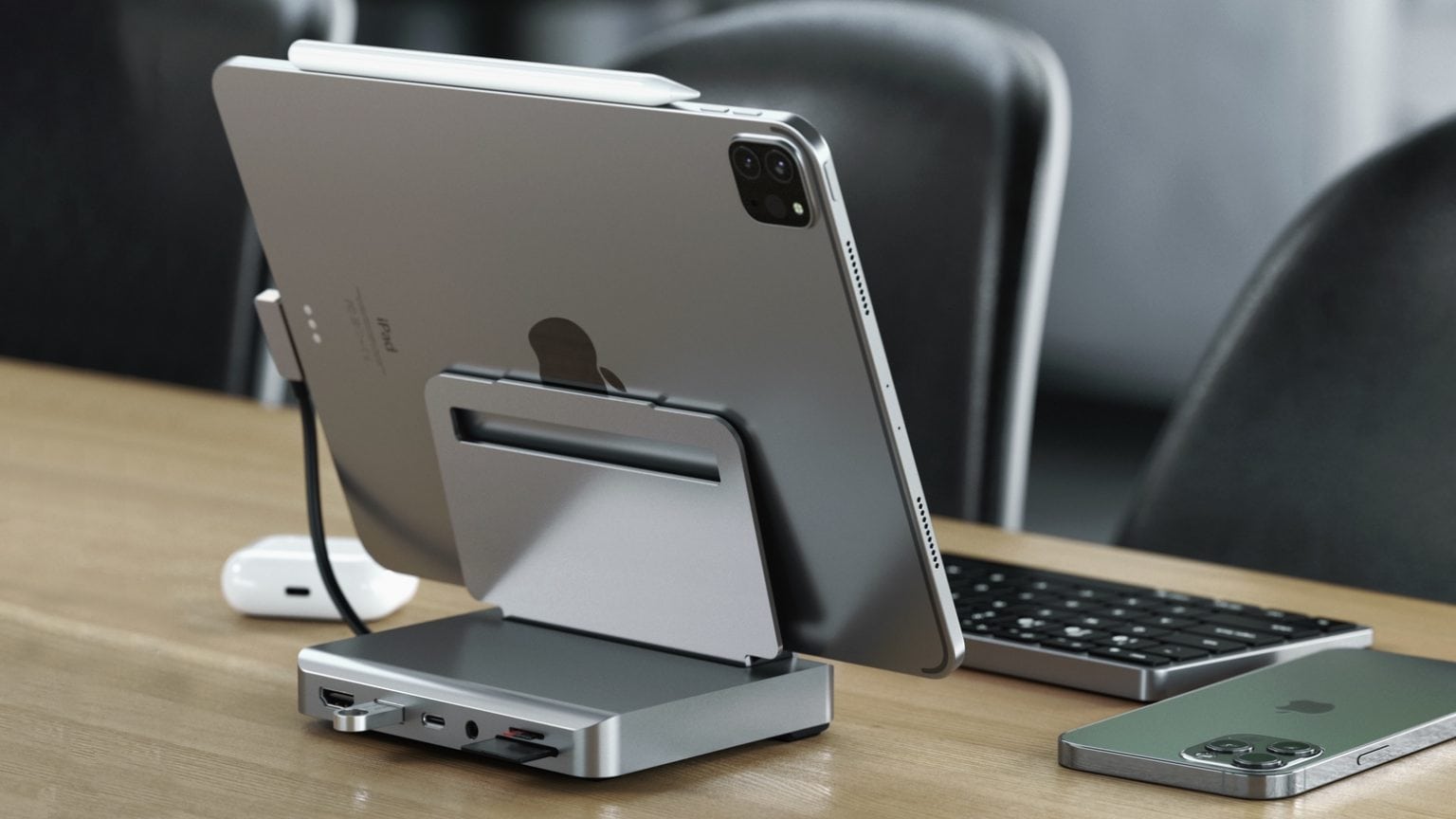 Satechi mixes iPad Pro foldable stand with 6-port hub