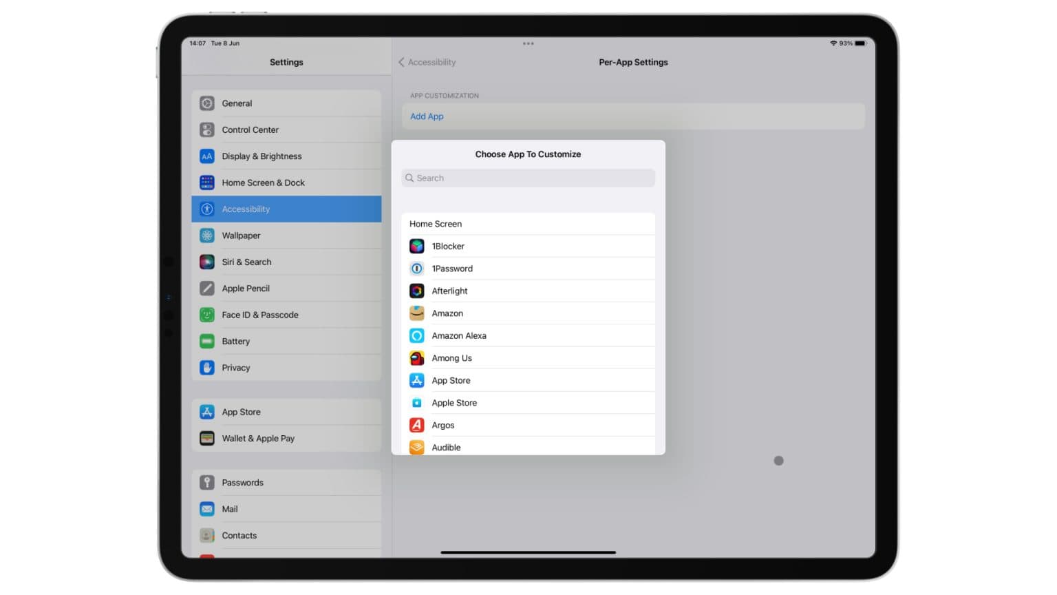 iOS and iPadOS 15 accessibility settings