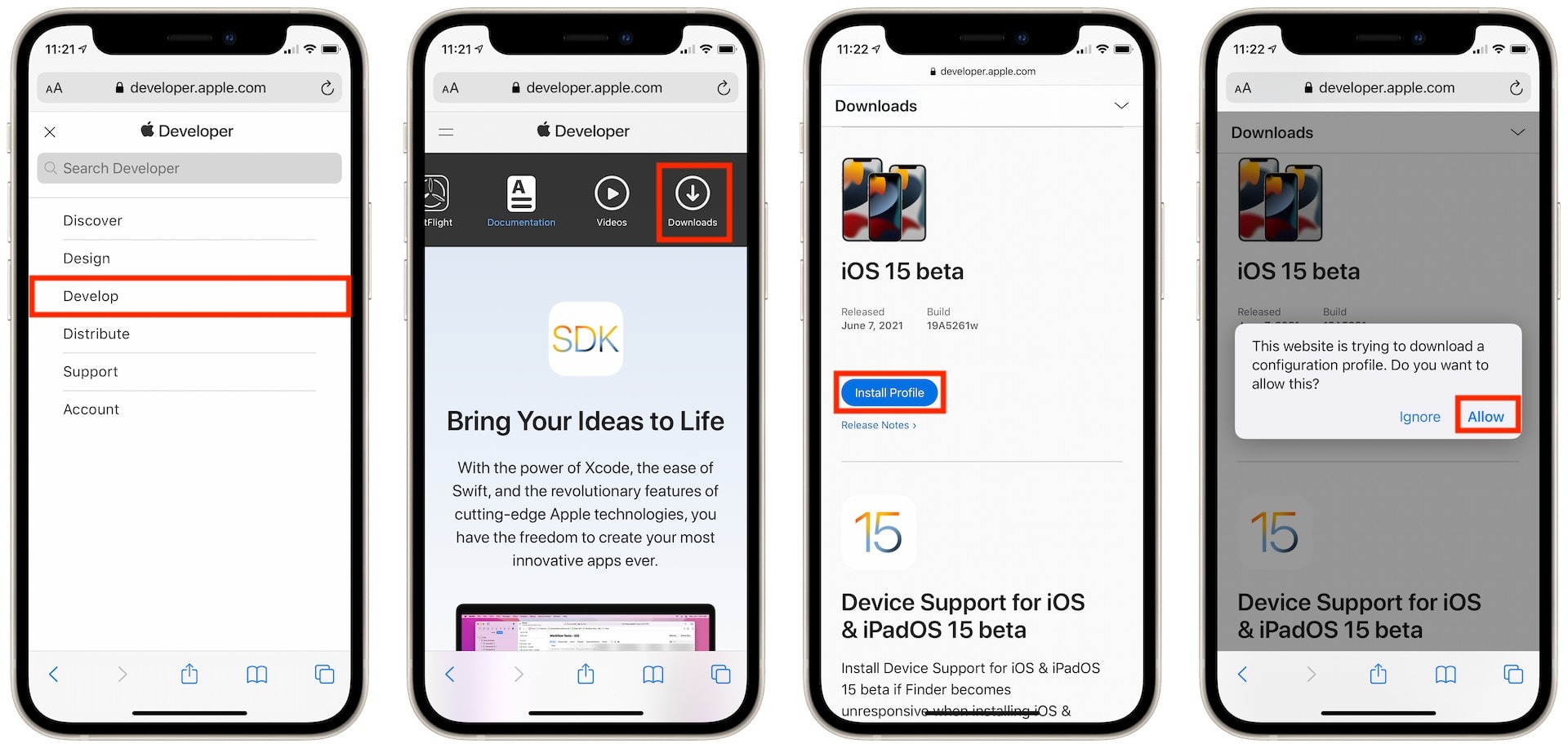 How to download iOS 15 developer beta