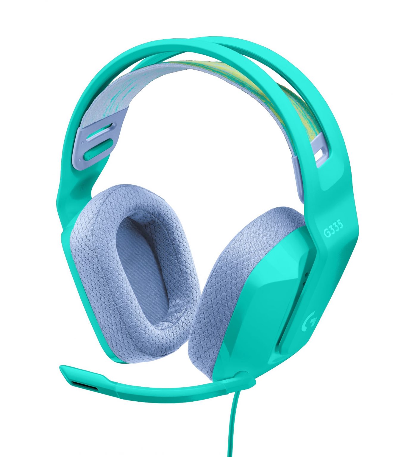 The new Logitech G 335 Wired Gaming Headset comes in mint (pictured), black or white.