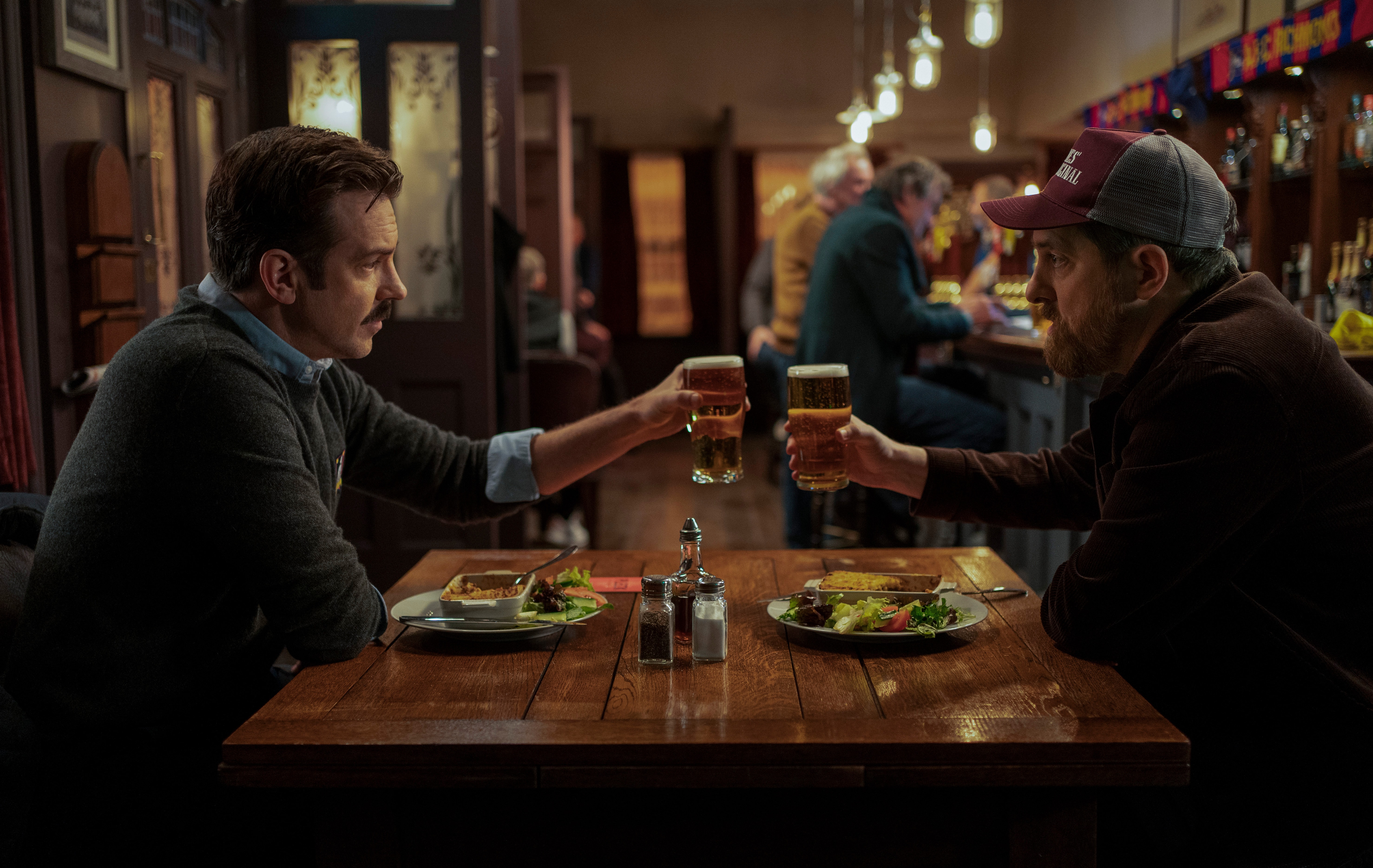 Ted Lasso season 2 review: Jason Sudeikis and Brendan Hunt raise a glass to niceness.
