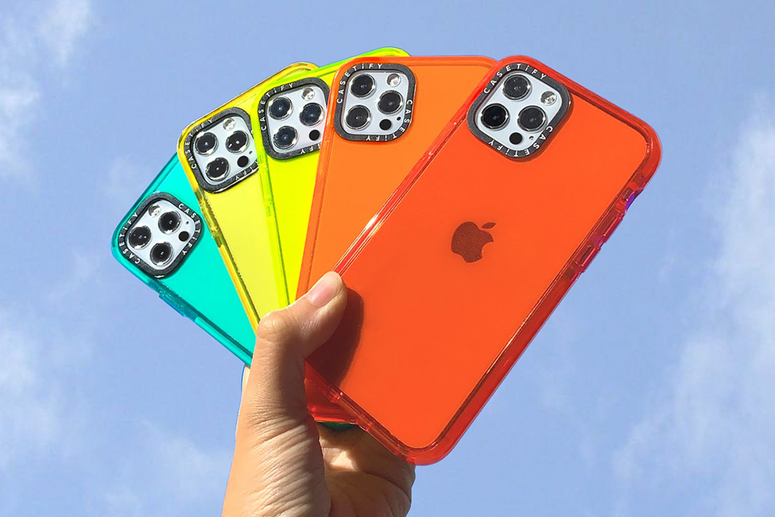Colorful iPhone cases: The Casetify Color Pop collection comes in vibrant colors.