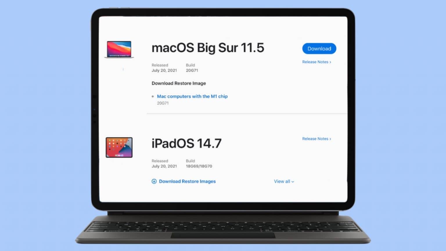 macOS Big Sur 11.5 and iPadOS 14.7 offer small tweaks and bug fixes