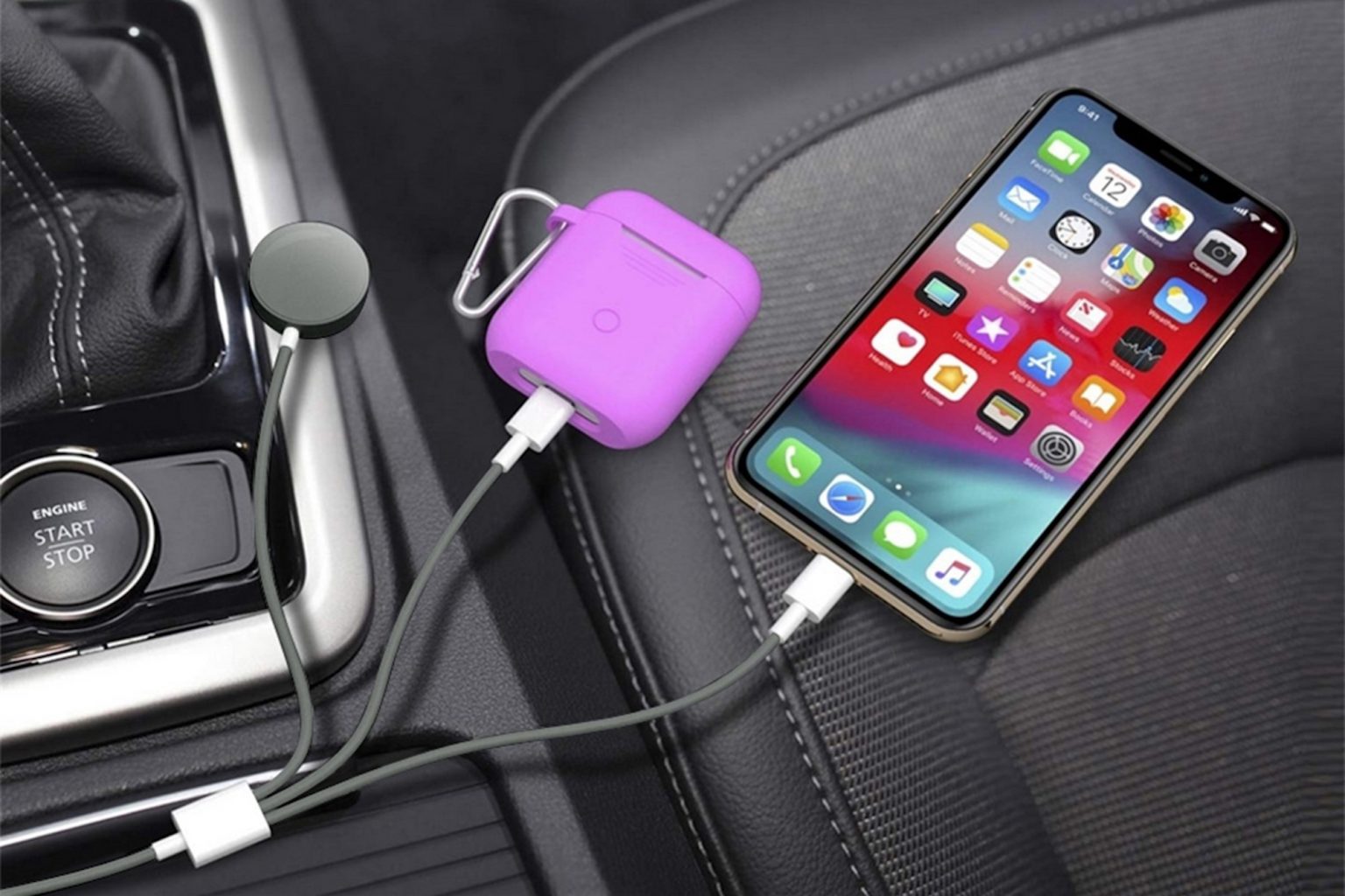 This 3-in-1 Apple Watch & Lightning Charger Cable can charge three devices at once