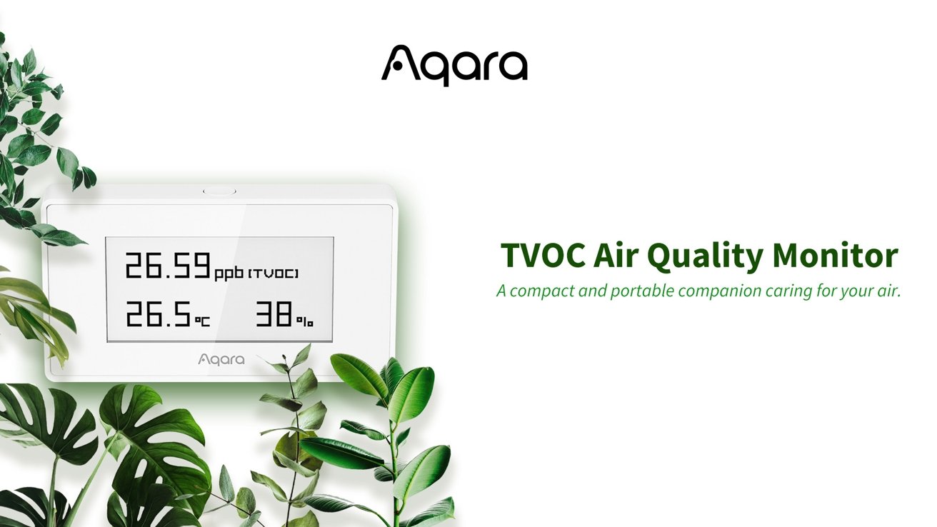 Aqara's new air quality monitor works with HomeKit and other smart home systems.