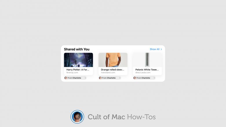 Safari shared links in iOS 15