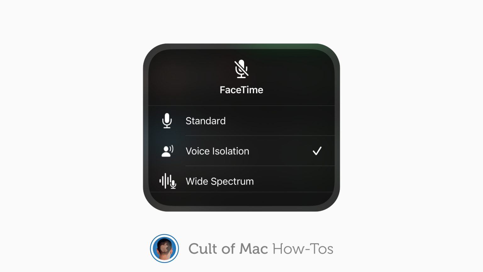 Enable voice isolation for FaceTime