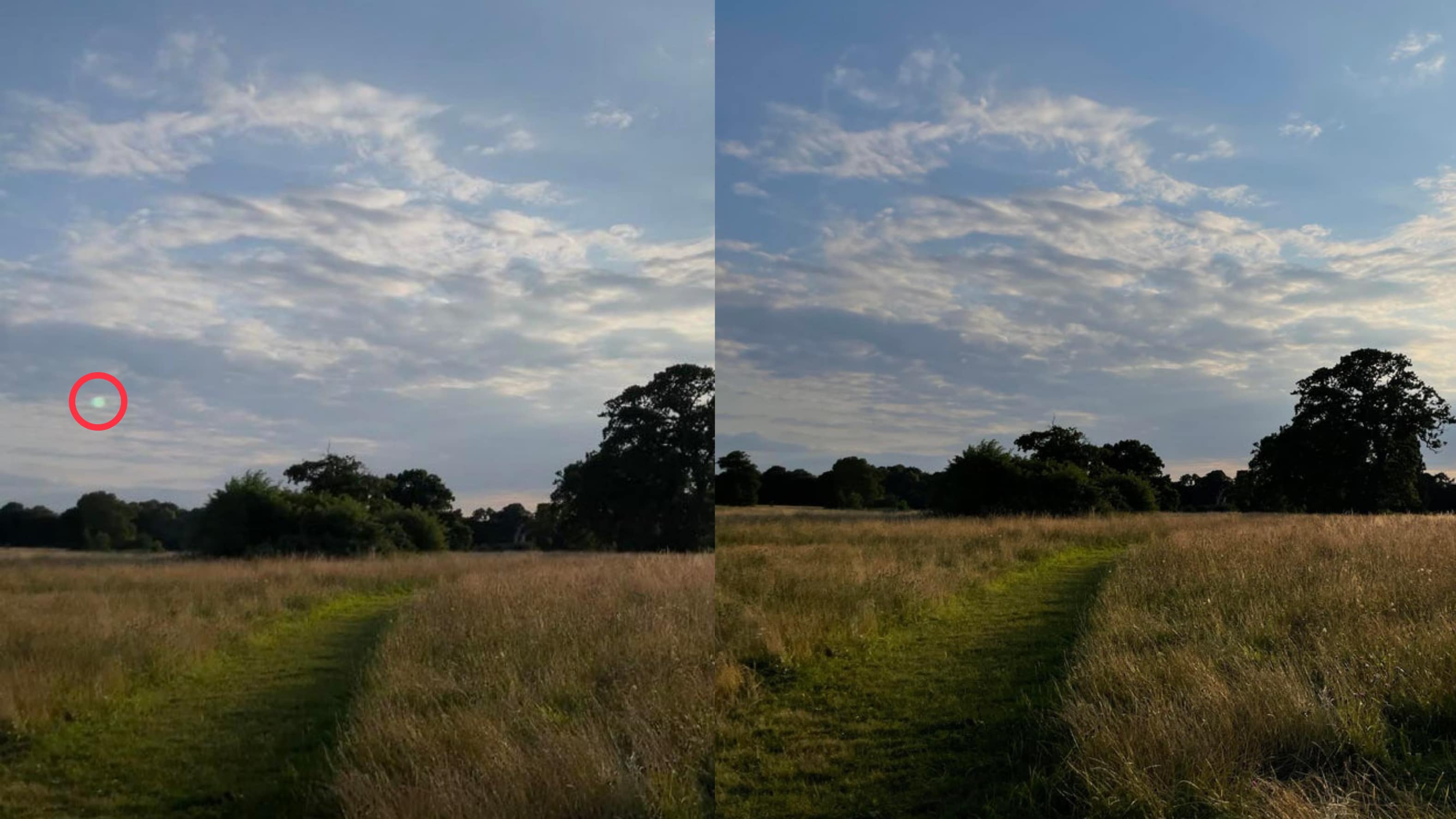 iOS 15 automatically removes lens flare in iPhone photos