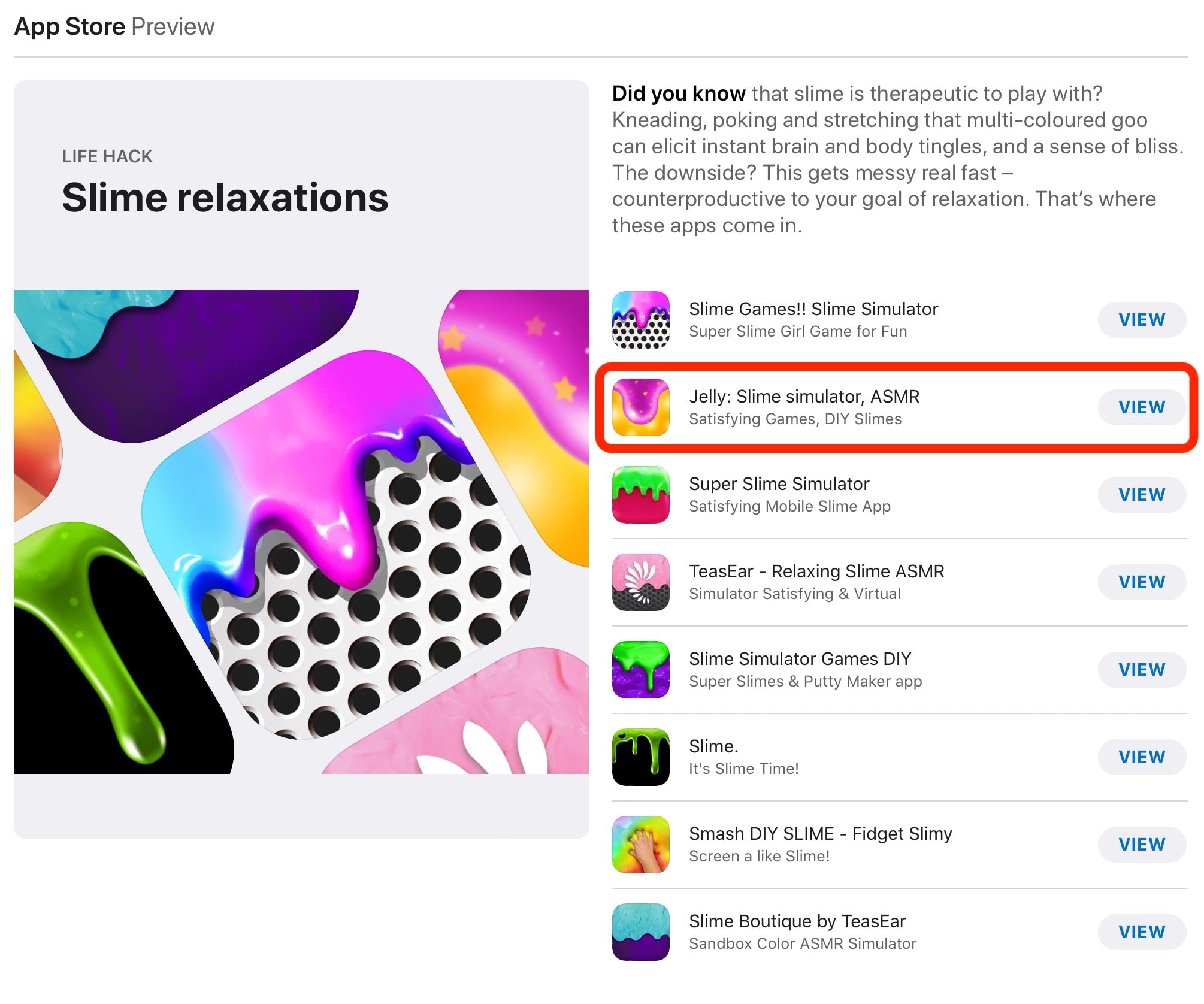 App Store scam slime apps