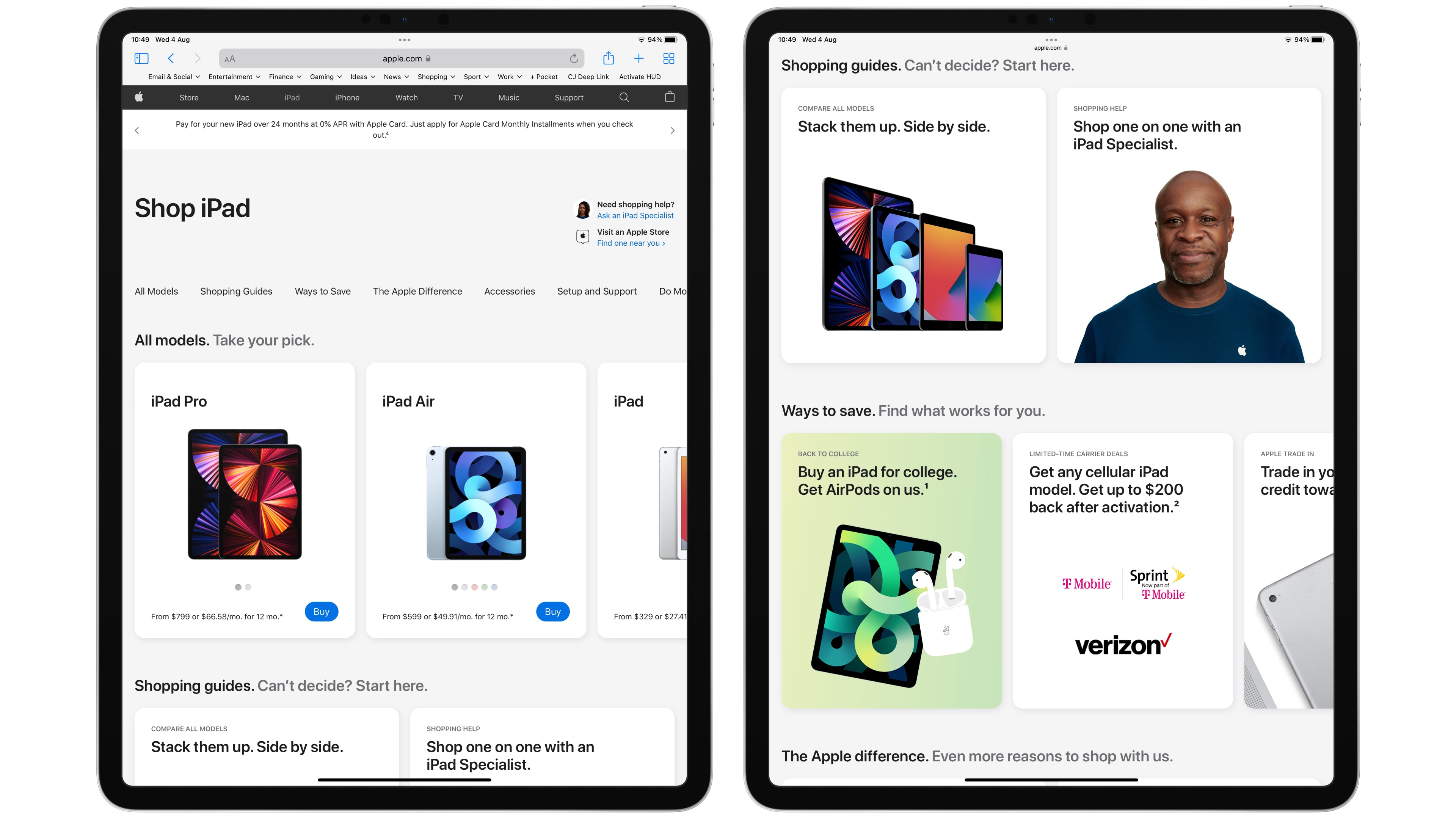 Apple's online store gets a redesign