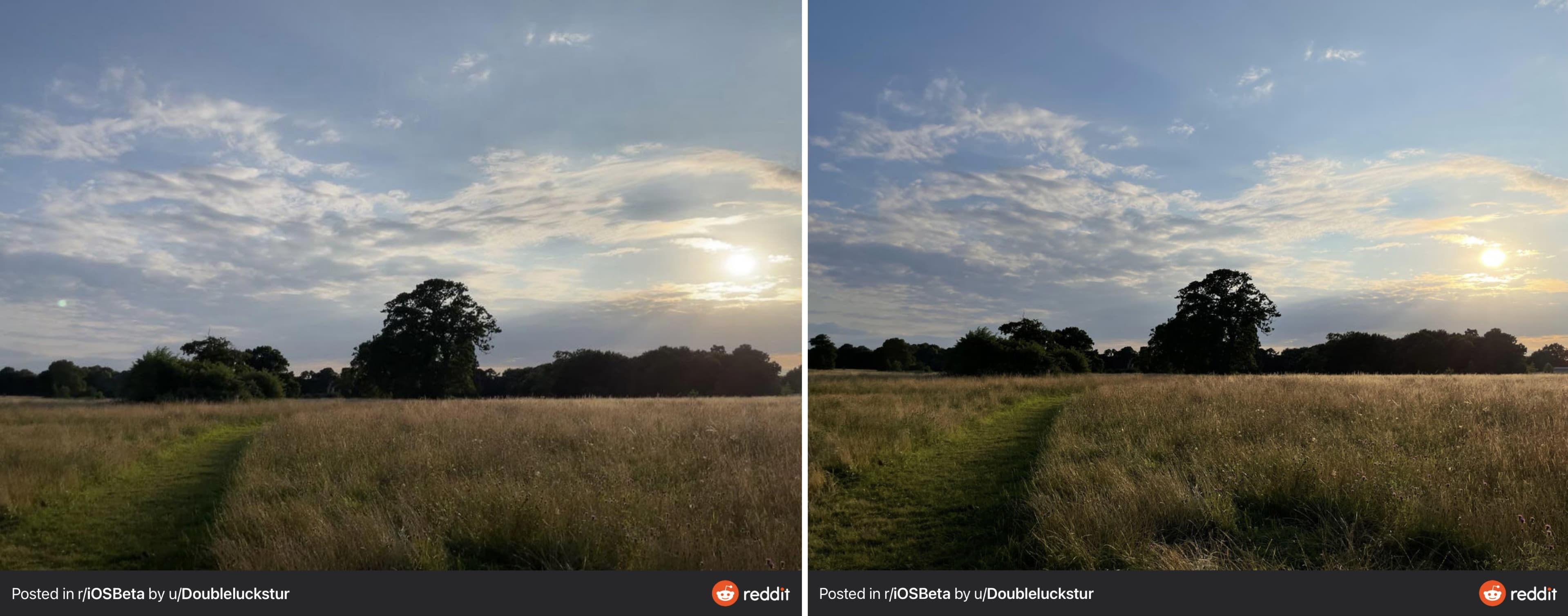 iOS 15 automatically removes lens flare in iPhone photos