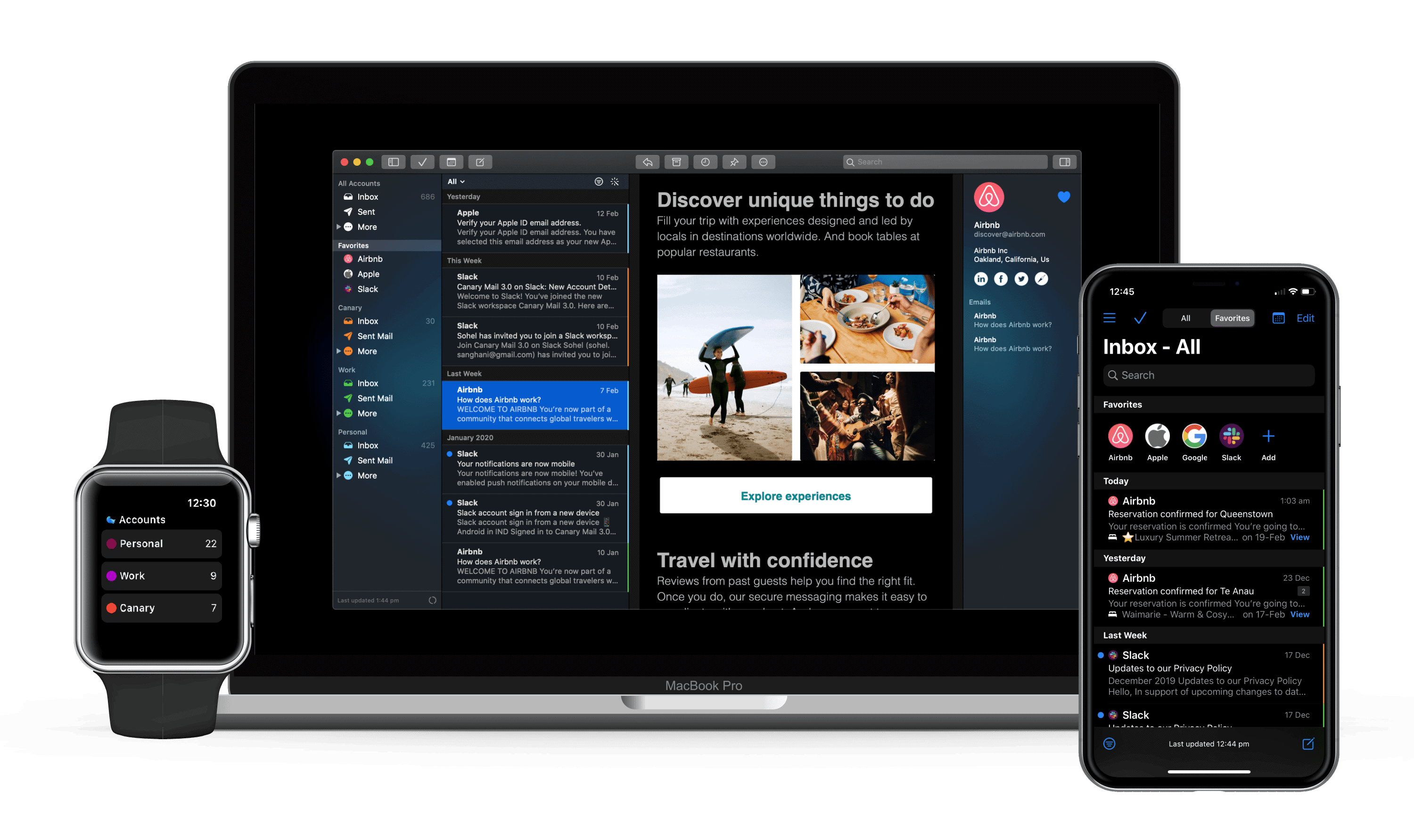 Canary email for mac and iOS: Canary for iOS and Mac brings the best of “It Just Works,” plus powerful pro features, to your email inbox.