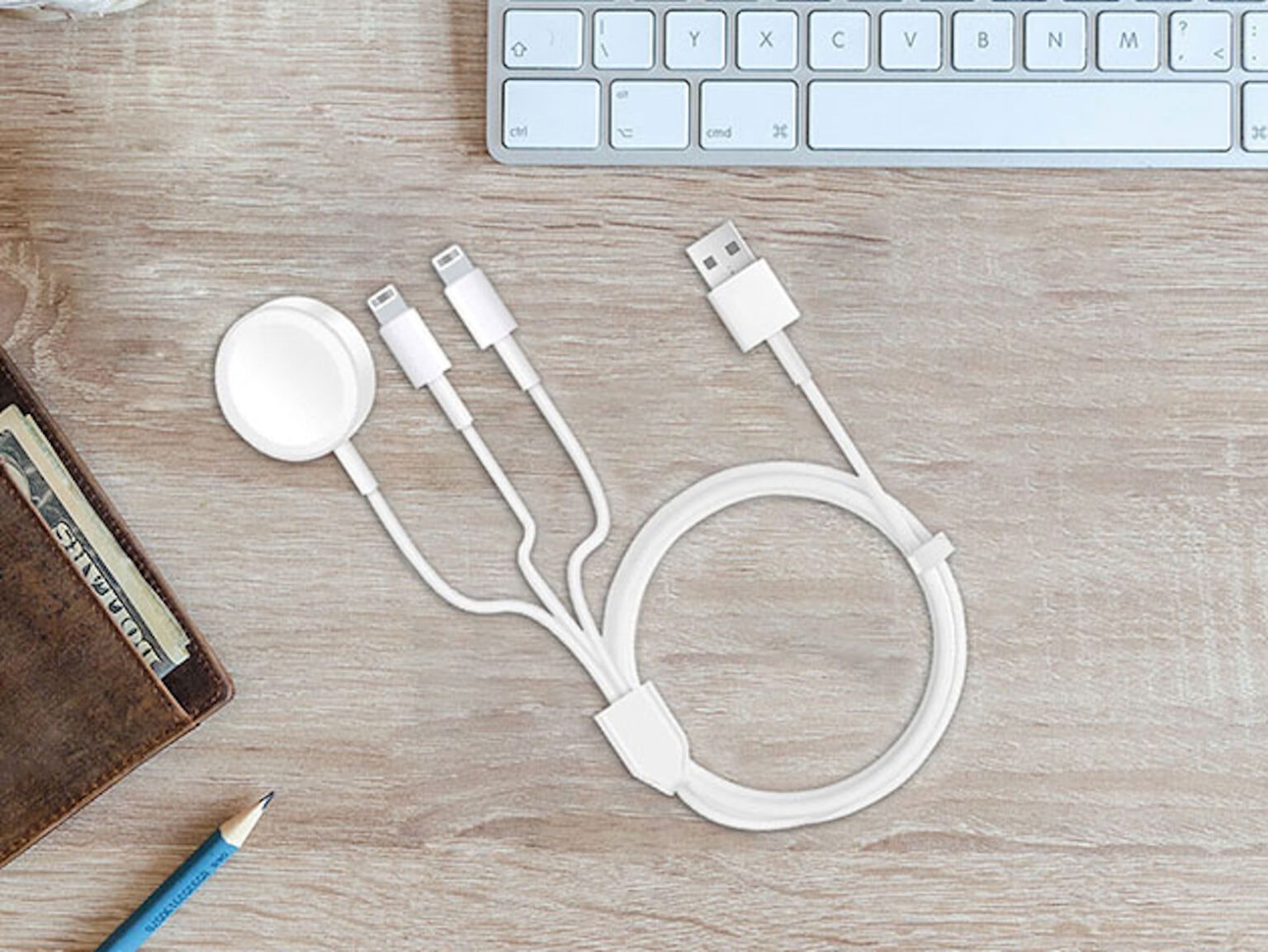 This 3-in-1 Apple charger is convenient and portable.
