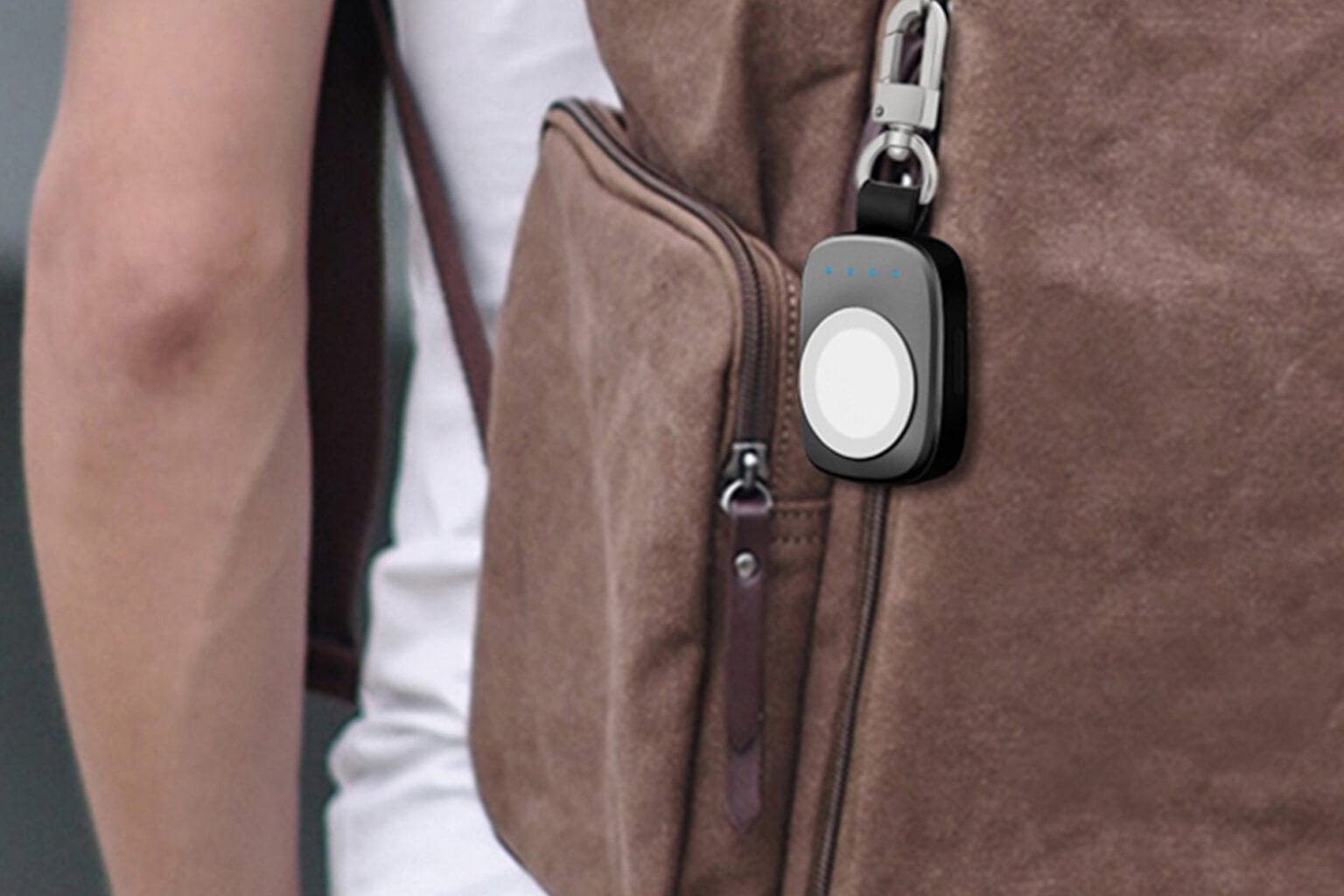 This keychain powers up your apple watch.