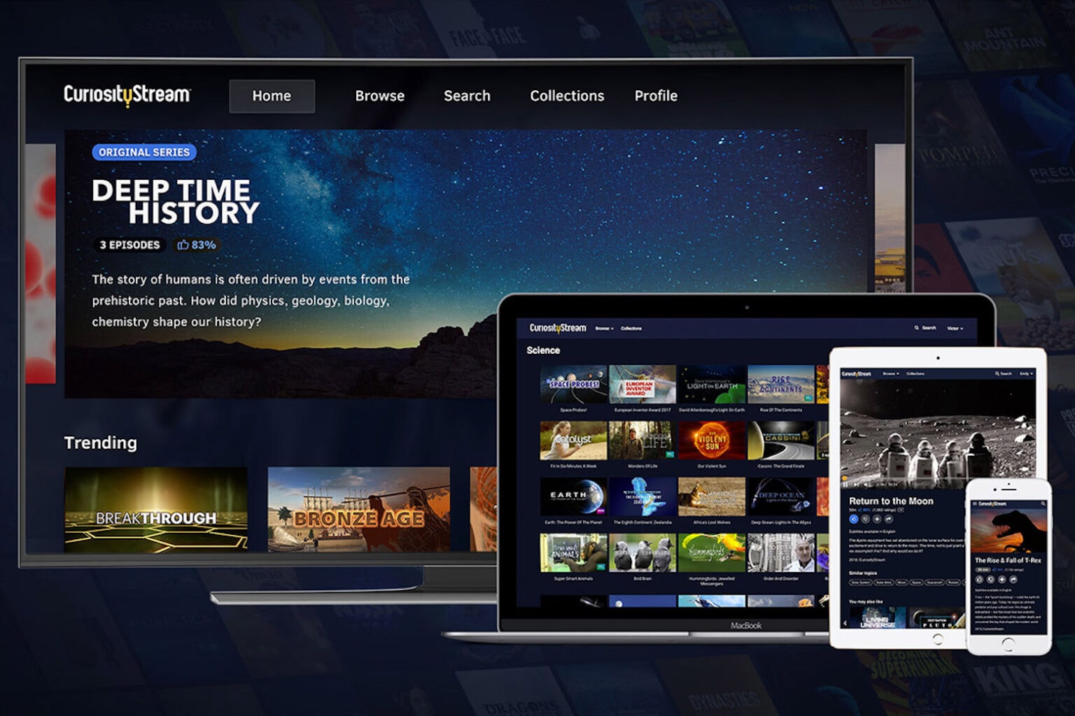 Enjoy unlimited access to thousands of HD and 4K documentaries.