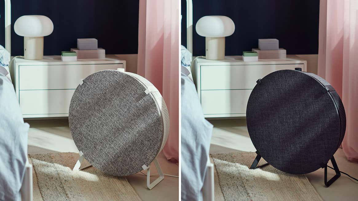 Ikea smart air purifier standalone The non-table version of the smart air purifier may not fit into your decor as well.