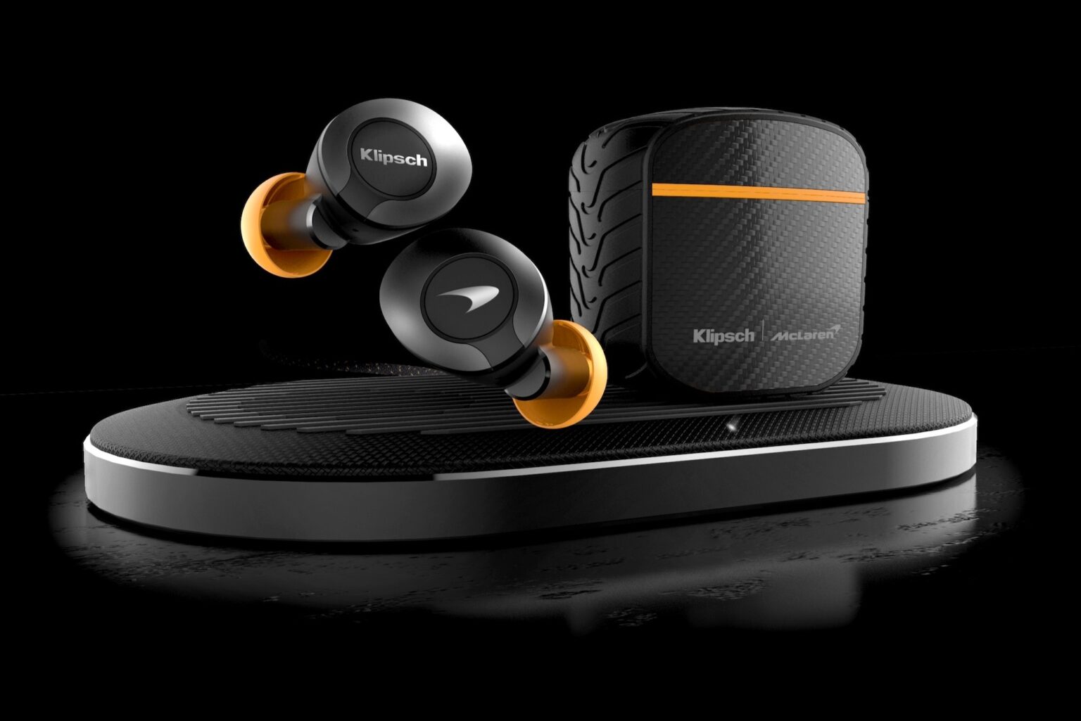 Klipsch T5 II True Wireless ANC McLaren Edition are some racy earphones.
