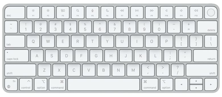 Magic Keyboard with Touch ID: The desktop version of the Magic Keyboard, with Touch ID.