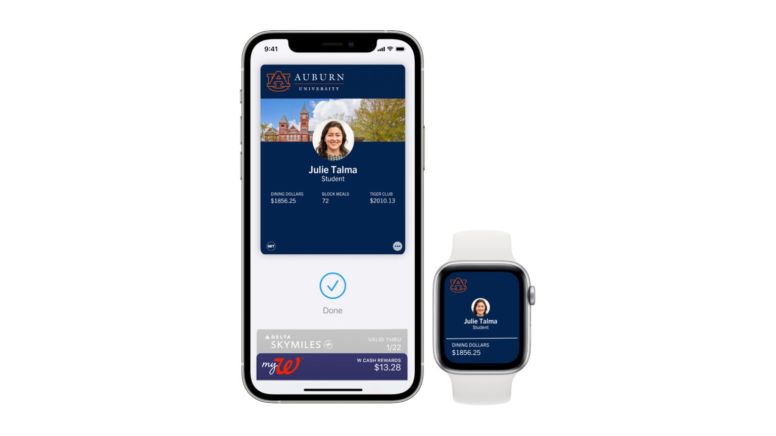 Student IDs on iPhone and Apple Watch
