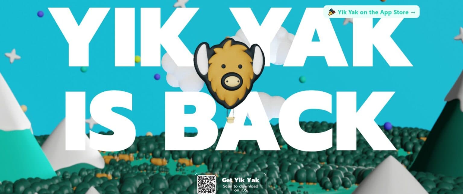 The anonymous, local Yik Yak social media app is resurrected.