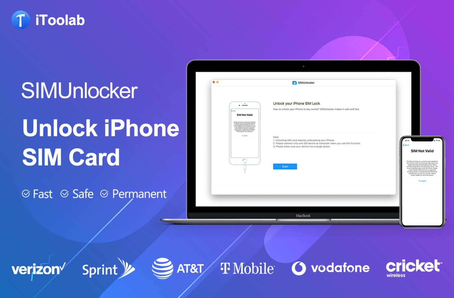 When you need to unlock your iPhone's SIM card, iTooLab SIMUnlocker helps you do it.