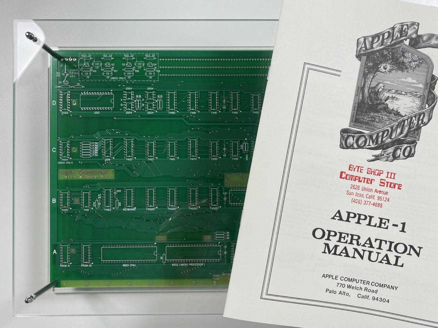 Did you know you can purchase a perfect recreation of the Apple-1 Operation Manual, along with a custom-made case to display it in?