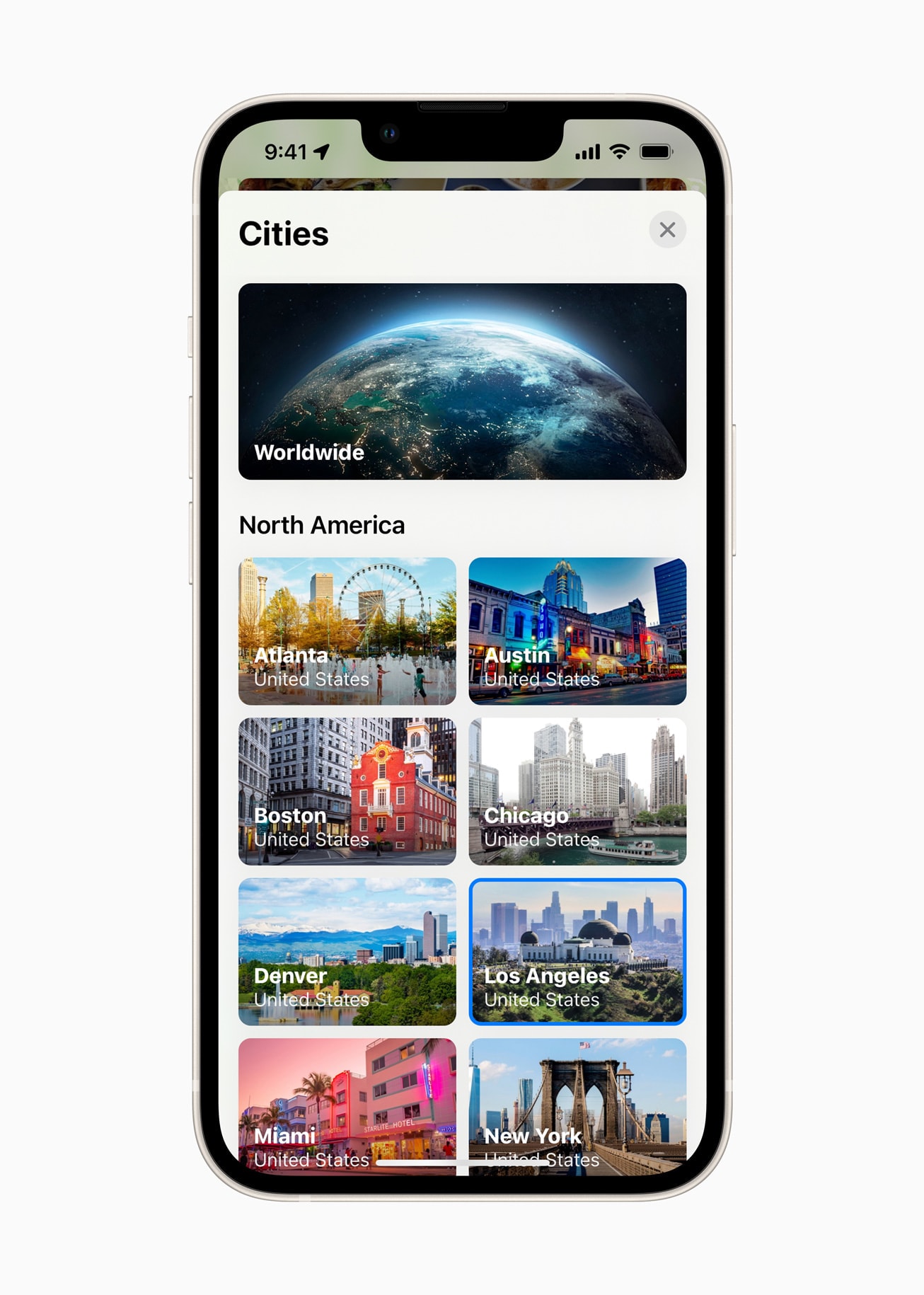 You can get curated Guides to cities right on your iPhone. 