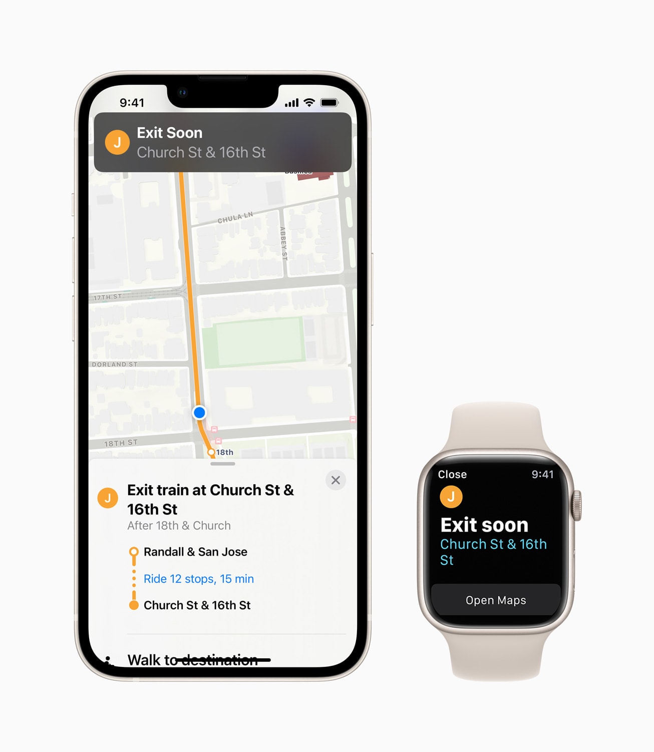 Better transit directions can interact with your Apple Watch.