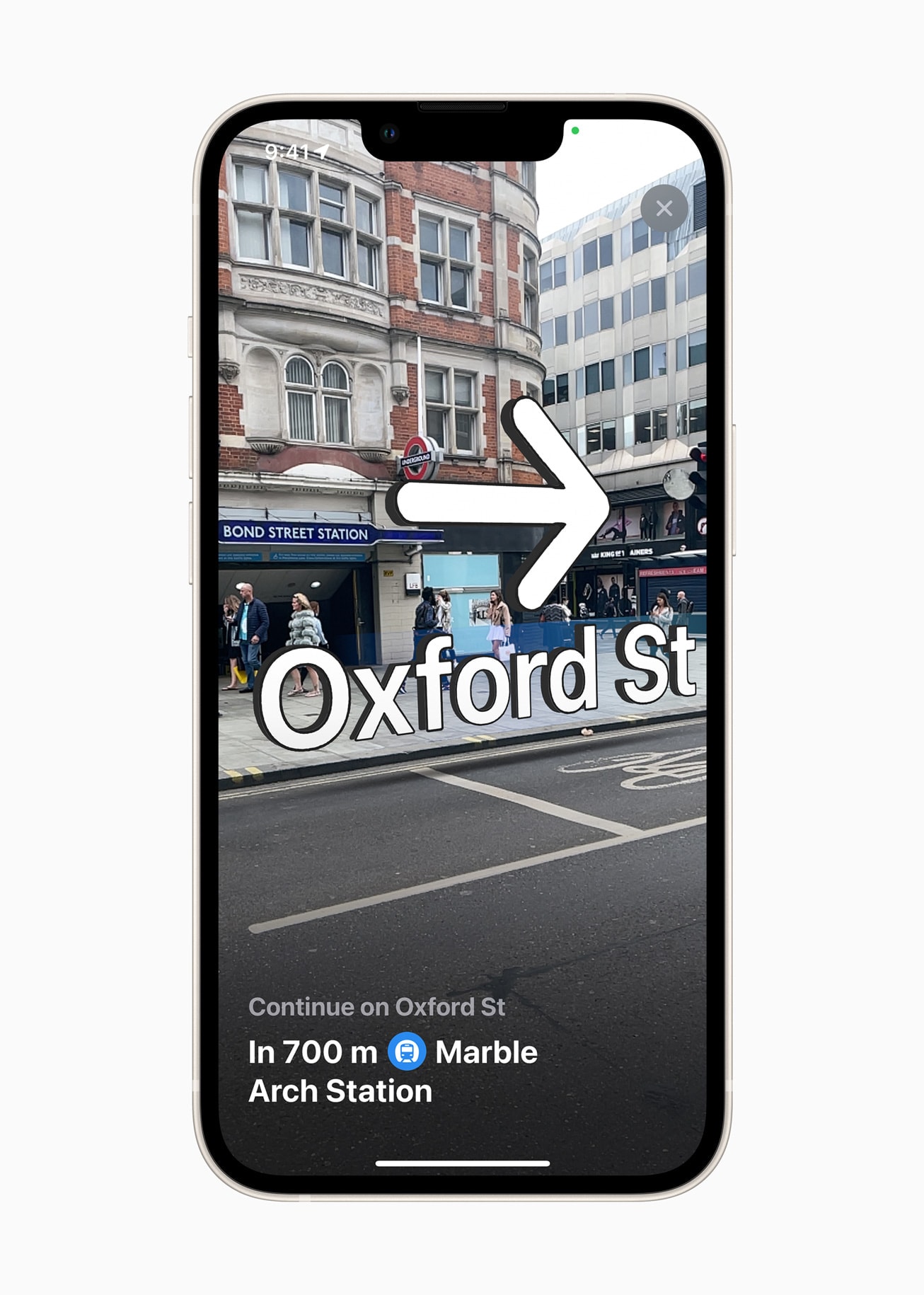 Walking directions are now immersive, showing you the actual streets and places.