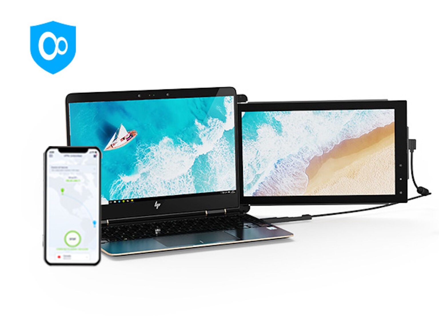 Turn your laptop into a triple screen display from anywhere, and get lifetime access to this award-winning VPN.