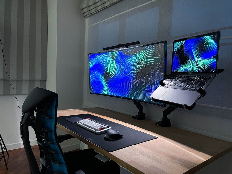 Curved 40-inch HD display is too much monitor for some [Setups] | Cult of  Mac