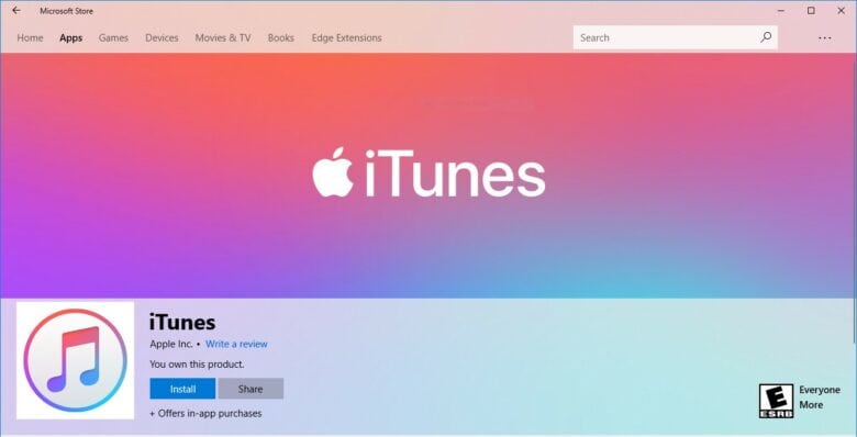 iTunes for Windows