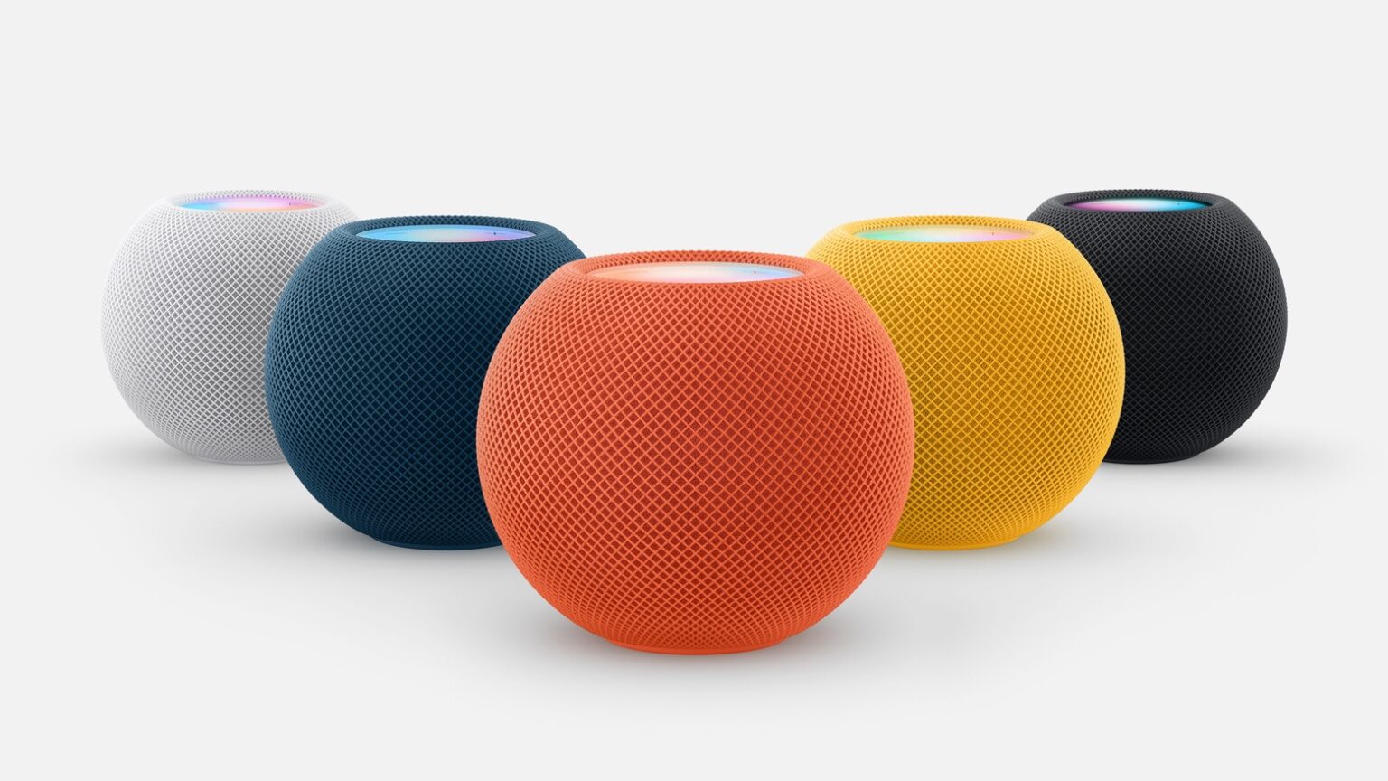 HomePod mini breaks out in a burst of colors