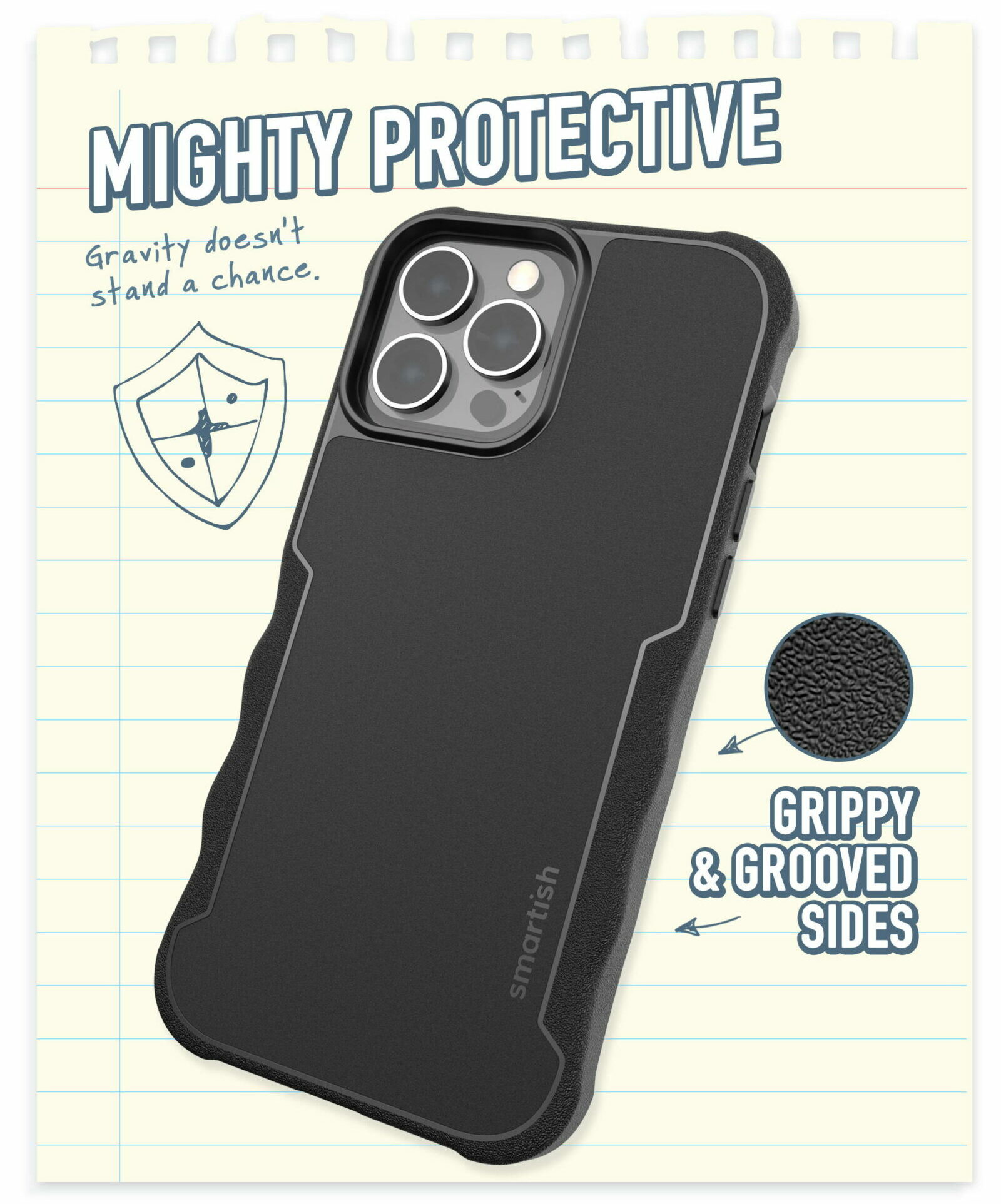 Gripzilla with MagSafe Armor iPhone 13 case giveaway: Grooved textured sides make this case ultra grippy.