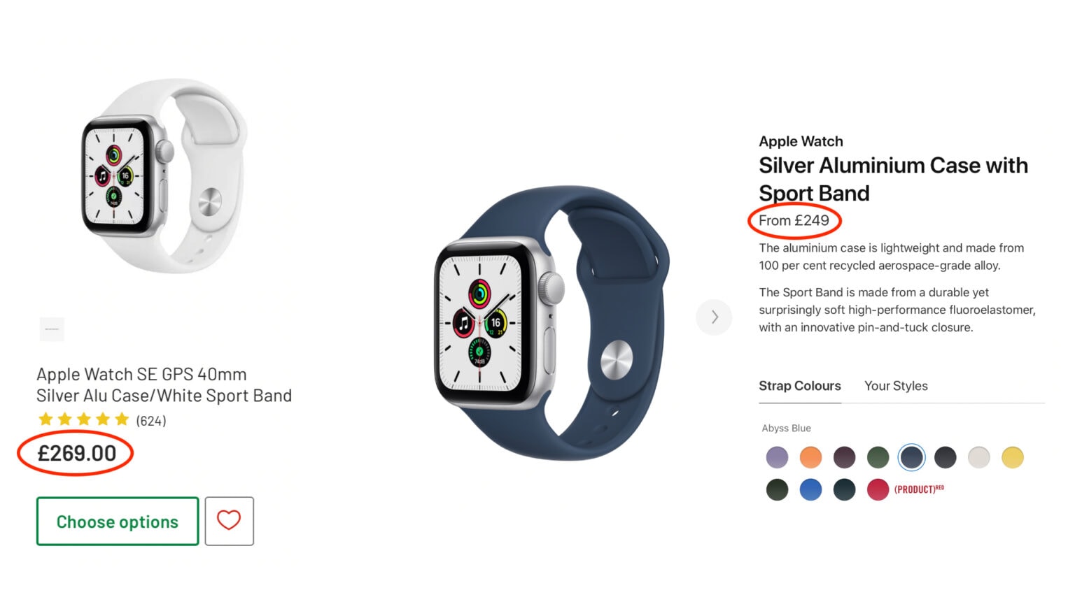 Apple Watch gets price cuts in UK