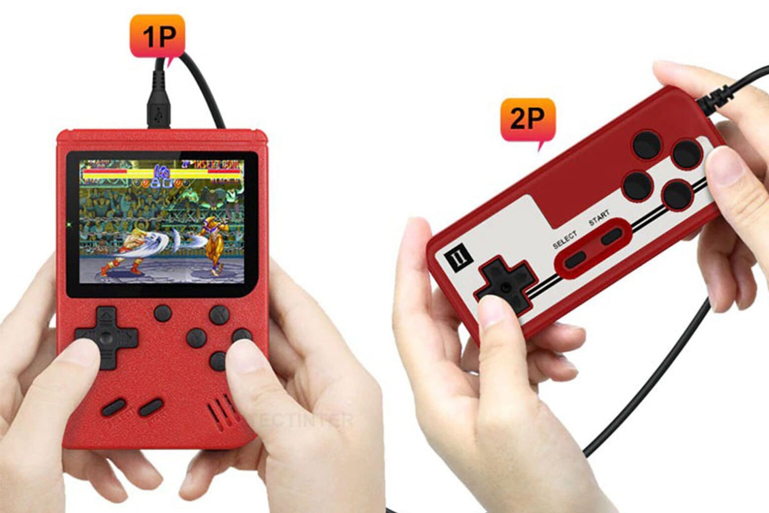 Grab this awesome handheld retro 8-bit game console.