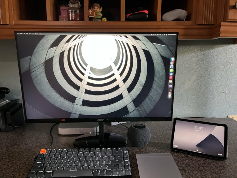 It's all "mini" except the monitor, pretty much.