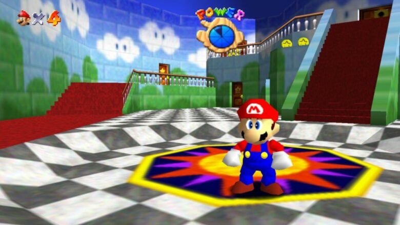 Super Mario 64 on Apple TV
