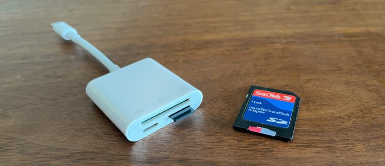Belcompany iPhone SD/microSD card reader is available on Amazon