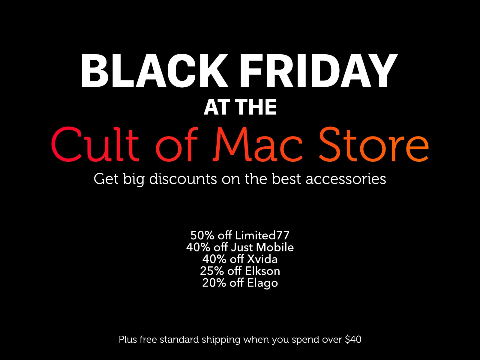 Cult of Mac Store Black Friday 2021