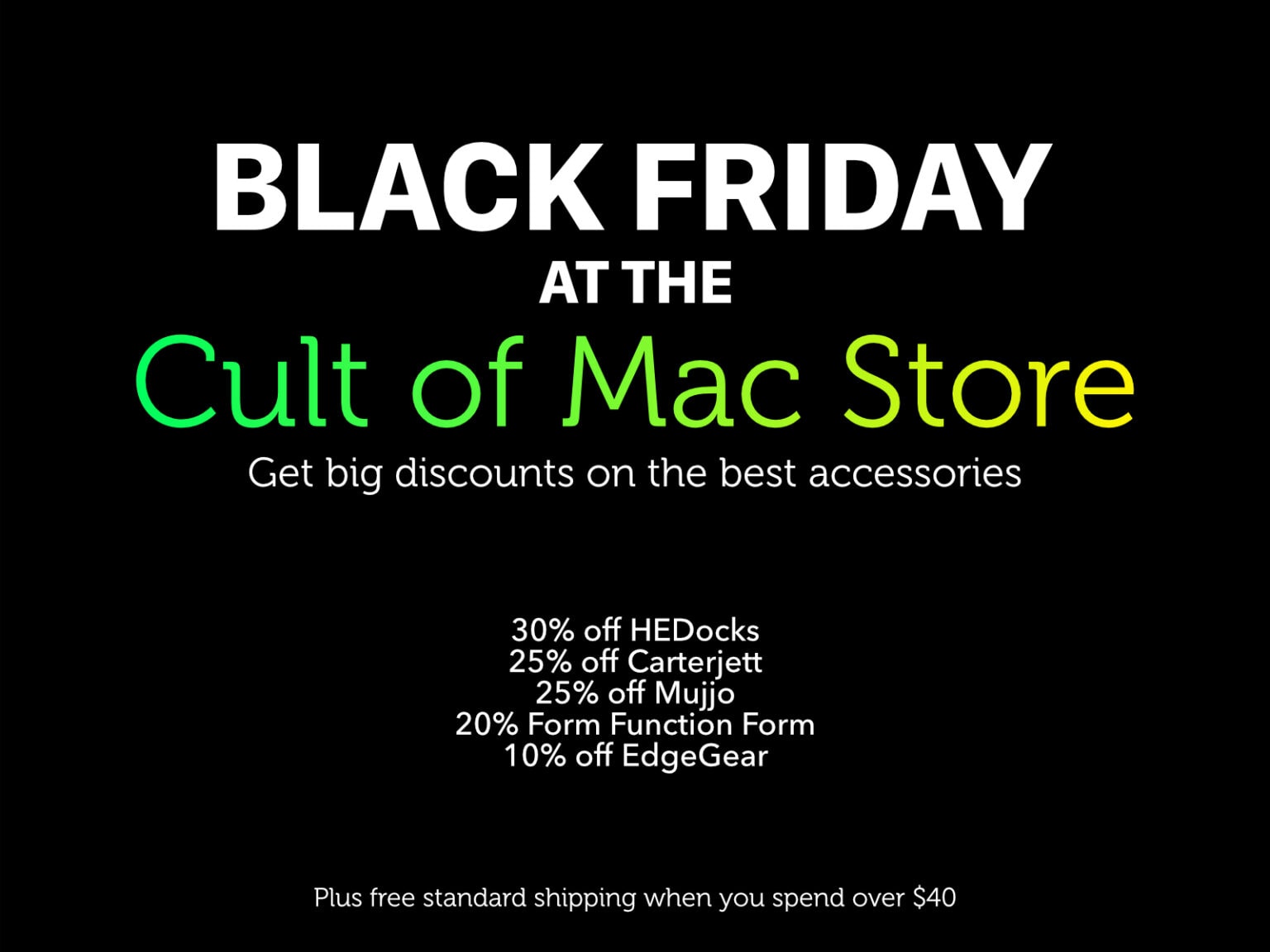 Cult of Mac Store Black Friday 2021