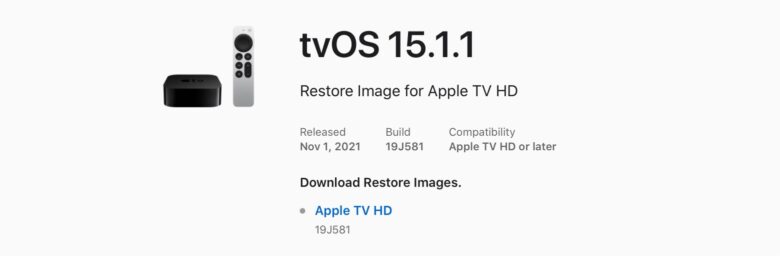 tvOS 15.1.1 for Apple TV