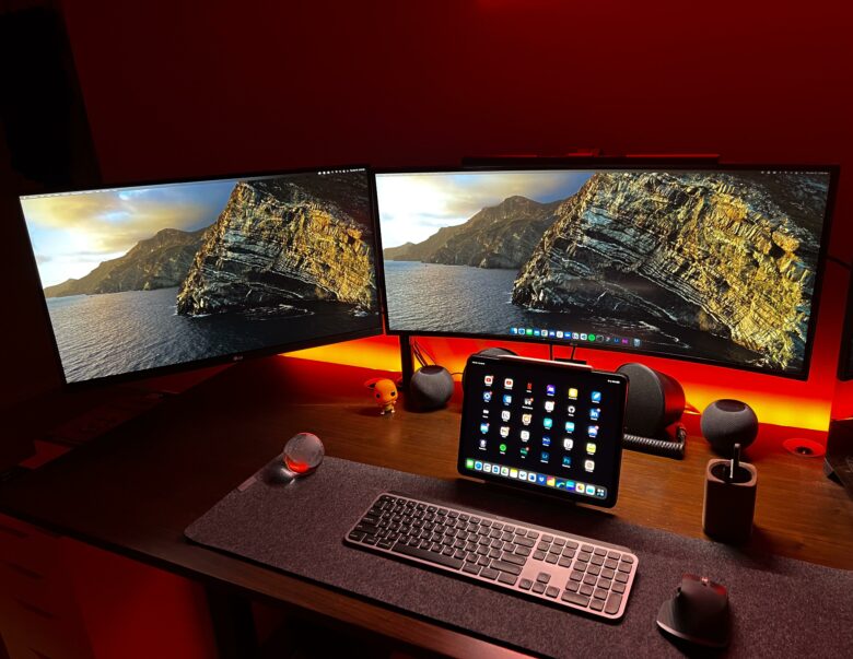 People choose sides in a fight between a Magic Keyboard and a Logitech MX Master Keys.