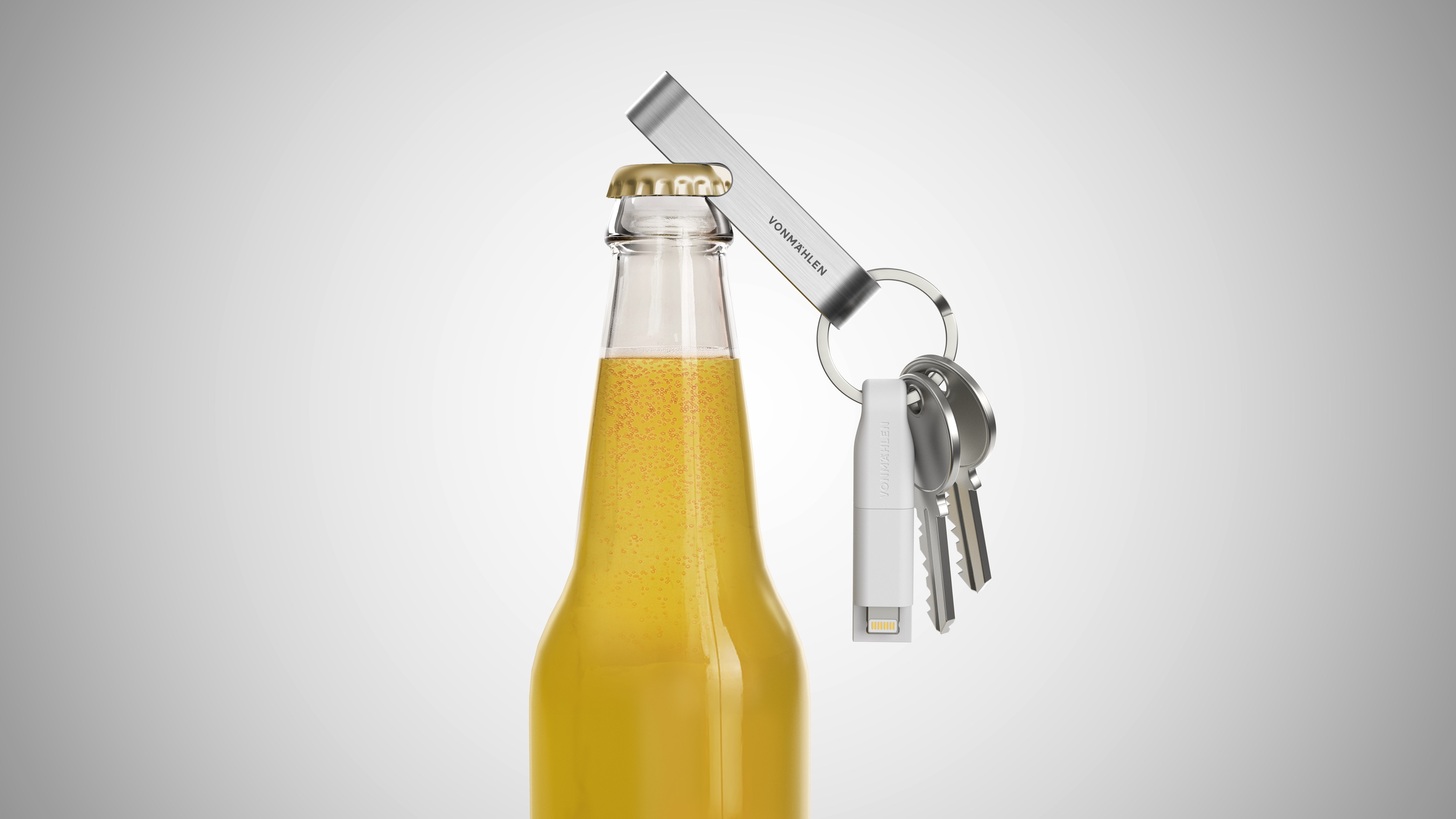 And let's not forget that crucial piece of technology, the bottle opener. For whatever you're drinking.