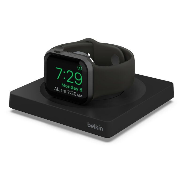 The new Belkin Boost Charge Pro is a portable Apple Watch charger.