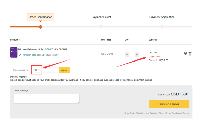 When CDKeylord.com confirms your order, you receive the software activation key via email.