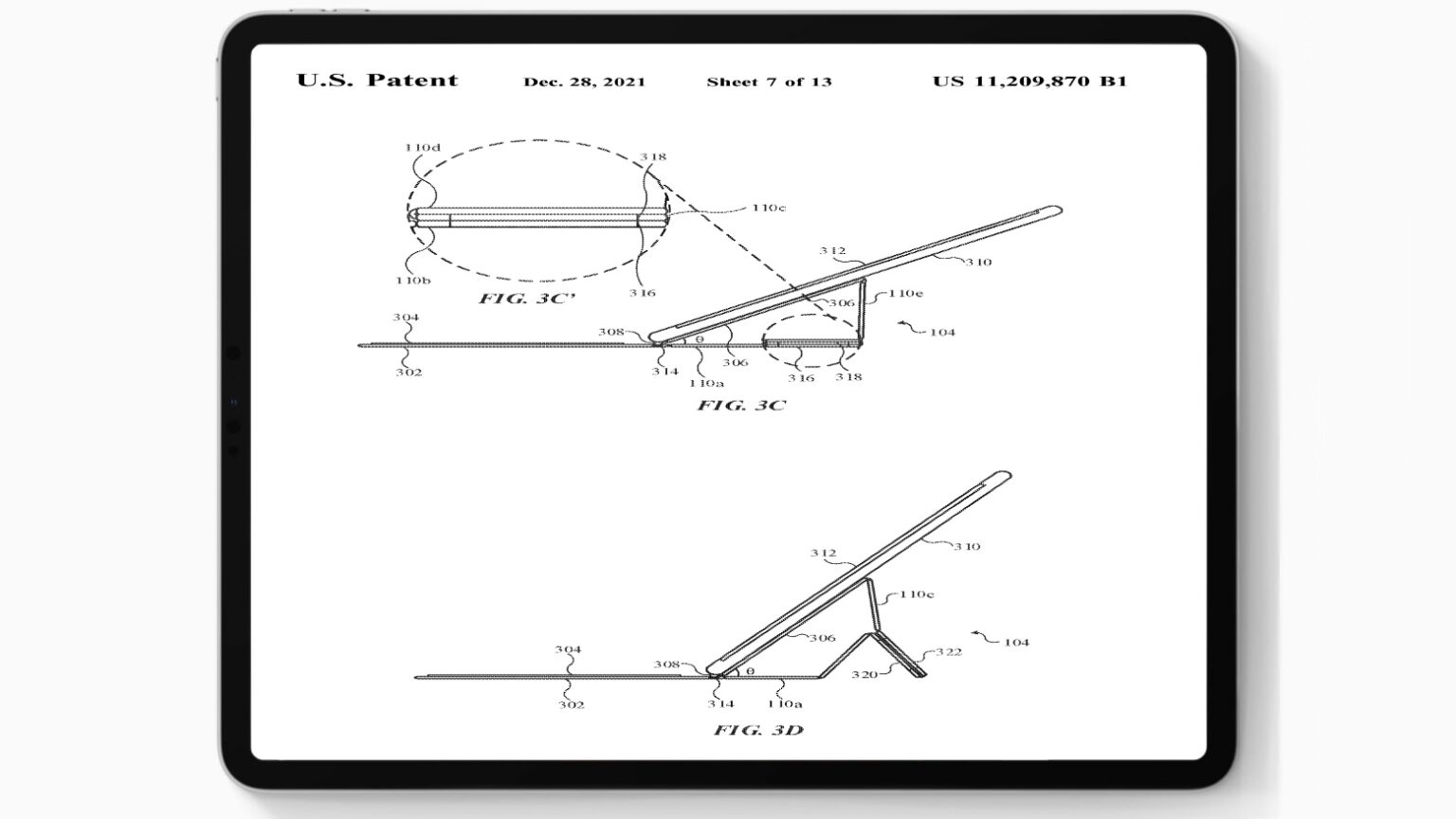 Apple considers origami iPad stand with multiple viewing angles