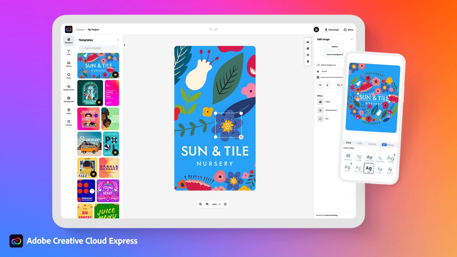 Adobe's new Creative Cloud Express app aims to make content creation easier for all.