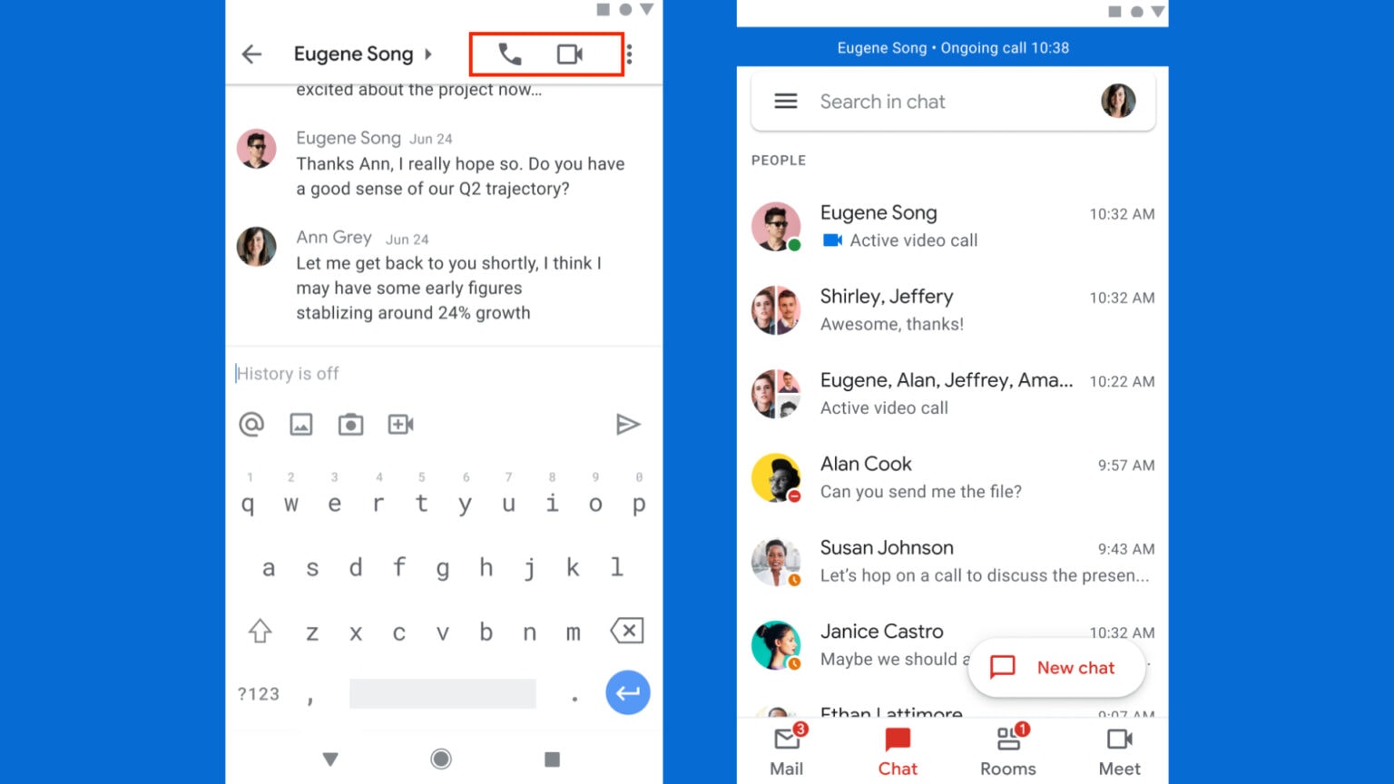 Gmail adds voice and video calls
