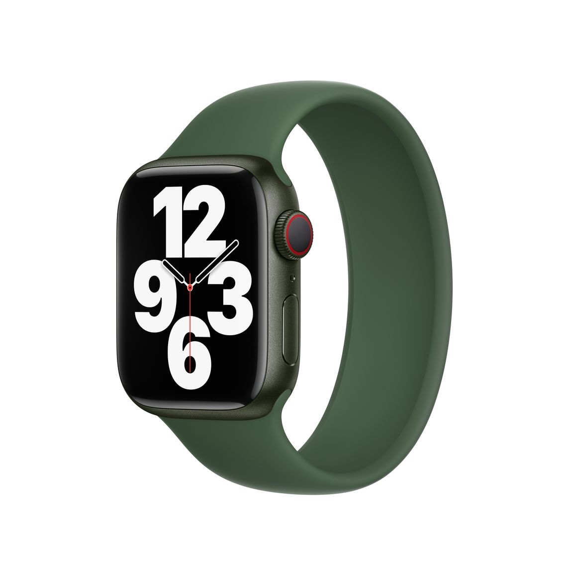The Clover Solo Loop for Apple Watch comes in nine sizes -- as well as six other Solo Loop colors besides dark green.